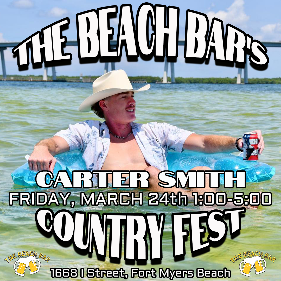 Country Fest 2023 at The Beach Bar w/ Carter Smith 1:00-5:00 – The Beach Bar